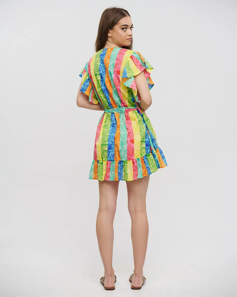 ΠΟΥΚΑΜΙΣΑ ΜΑΚΡΙΑ RAINBOW ΜΕ ΣΧΕΔΙΑ ONE SIZE (100% COTTON)