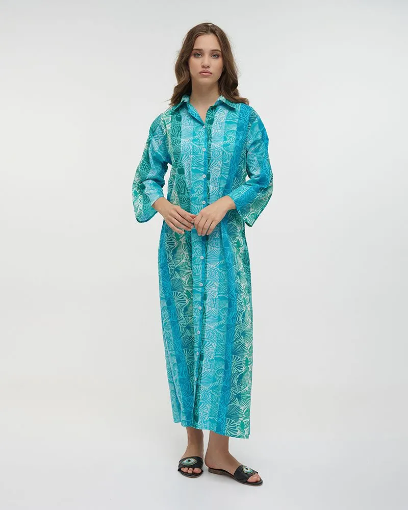 ΠΟΥΚΑΜΙΣΑ ΜΑΚΡIΑ ΜΠΛΕ/ΠΡΑΣΙΝΗ ΜΕ ΚΟΧΥΛΙΑ ONE SIZE (100% COTTON) ΠΟΥΚΑΜΙΣΑ ΜΑΚΡIΑ ΜΠΛΕ/ΠΡΑΣΙΝΗ ΜΕ ΚΟΧΥΛΙΑ ONE SIZE (100% COTTON)