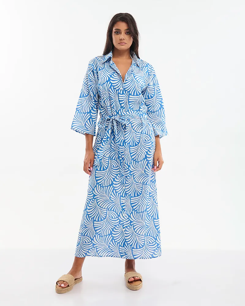 ΠΟΥΚΑΜΙΣΑ ΜΑΚΡΙΑ ΜΕ ΖΩΝΗ ΜΠΛΕ/ΛΕΥΚΟ ONE SIZE (100% COTTON) ΠΟΥΚΑΜΙΣΑ ΜΑΚΡΙΑ ΜΕ ΖΩΝΗ ΜΠΛΕ/ΛΕΥΚΟ ONE SIZE (100% COTTON)