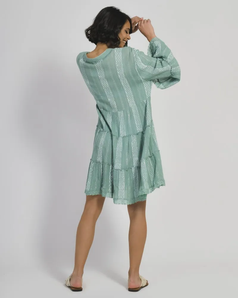 ΦΟΡΕΜΑ/ΚΑΦΤΑΝΙ ΠΡΑΣΙΝΟ ΜΕ ΛΕΥΚΑ ΣΧΕΔΙΑ ΚΑΙ LUREX ONE SIZE (100% VISCOSE) ΦΟΡΕΜΑ/ΚΑΦΤΑΝΙ ΠΡΑΣΙΝΟ ΜΕ ΛΕΥΚΑ ΣΧΕΔΙΑ ΚΑΙ LUREX ONE SIZE (100% VISCOSE)