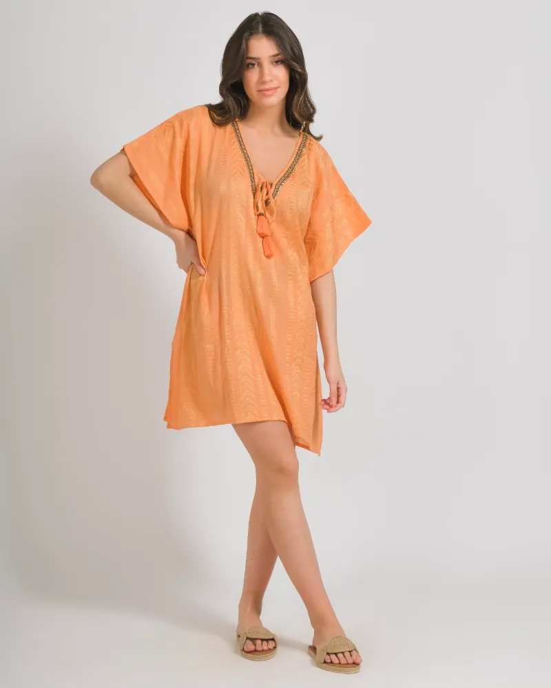 ΦΟΡΕΜΑ/ΚΑΦΤΑΝΙ ΣΕ ΠΟΡΤΟΚΑΛΙ ΧΡΩΜΑ ΟΝΕ SIZE (100% COTTON)