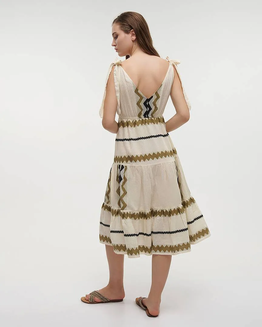 ΦΟΡΕΜΑ ΜΑΚΡΥ ΑΜΑΝΙΚΟ ΑΣΠΡΟ/ΜΠΛΕ/ΧΑΚΙ ONE SIZE (100% COTTON) ΦΟΡΕΜΑ ΜΑΚΡΥ ΑΜΑΝΙΚΟ ΑΣΠΡΟ/ΜΠΛΕ/ΧΑΚΙ ONE SIZE (100% COTTON)