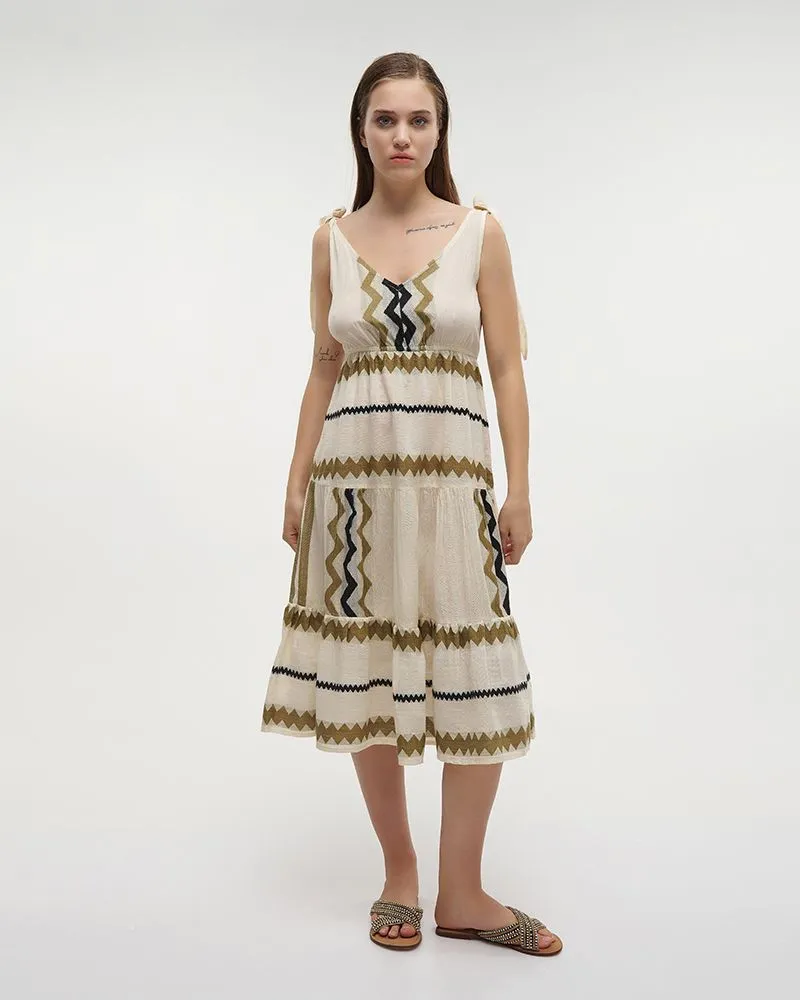 ΦΟΡΕΜΑ ΜΑΚΡΥ ΑΜΑΝΙΚΟ ΑΣΠΡΟ/ΜΠΛΕ/ΧΑΚΙ ONE SIZE (100% COTTON) ΦΟΡΕΜΑ ΜΑΚΡΥ ΑΜΑΝΙΚΟ ΑΣΠΡΟ/ΜΠΛΕ/ΧΑΚΙ ONE SIZE (100% COTTON)