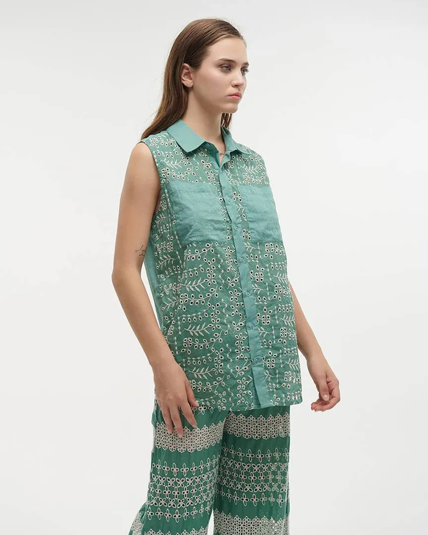 ΠΟΥΚΑΜΙΣΟ ΑΜΑΝΙΚΟ ΜΠΛΕ ONE SIZE (100% COTTON)