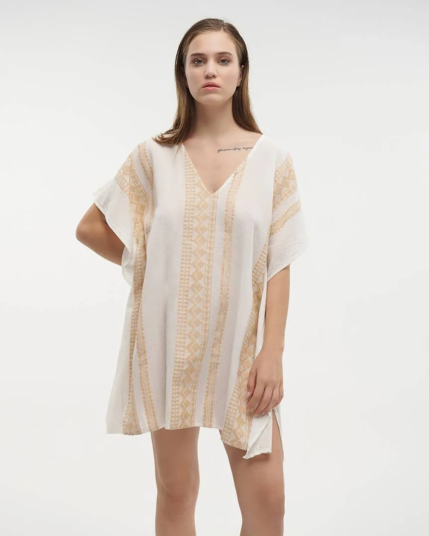 ΚΑΦΤΑΝΙ ΑΣΠΡΟ/ΧΡΥΣΟ ONE SIZE (100% COTTON)