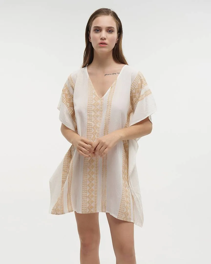 ΚΑΦΤΑΝΙ ΑΣΠΡΟ/ΧΡΥΣΟ ONE SIZE (100% COTTON)