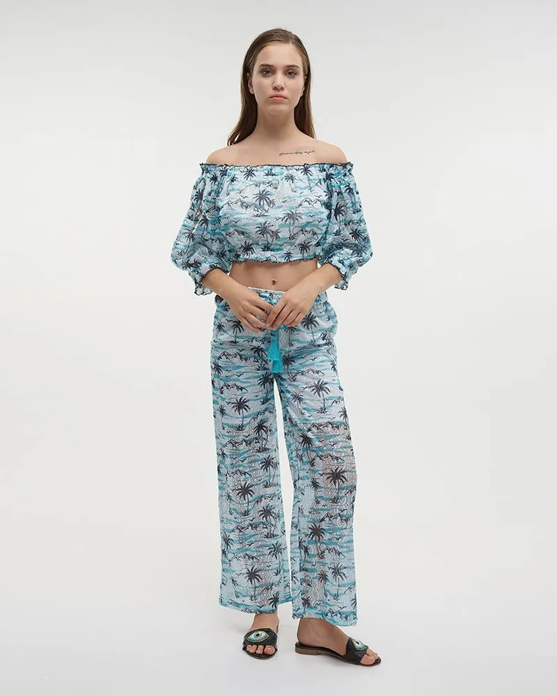 ΣΕΤ/2 ΠΑΝΤΕΛΟΝΑ ΚΑΙ ΤΟΠ ΔΙΑΤΡΗΤΑ ΣΕ ΛΕΥΚΟ/ΜΠΛΕ ΧΡΩΜΑ ΜΕ ΣΧΕΔΙΑ ONE SIZE (100% COTTON) ΣΕΤ/2 ΠΑΝΤΕΛΟΝΑ ΚΑΙ ΤΟΠ ΔΙΑΤΡΗΤΑ ΣΕ ΛΕΥΚΟ/ΜΠΛΕ ΧΡΩΜΑ ΜΕ ΣΧΕΔΙΑ ONE SIZE (100% COTTON)