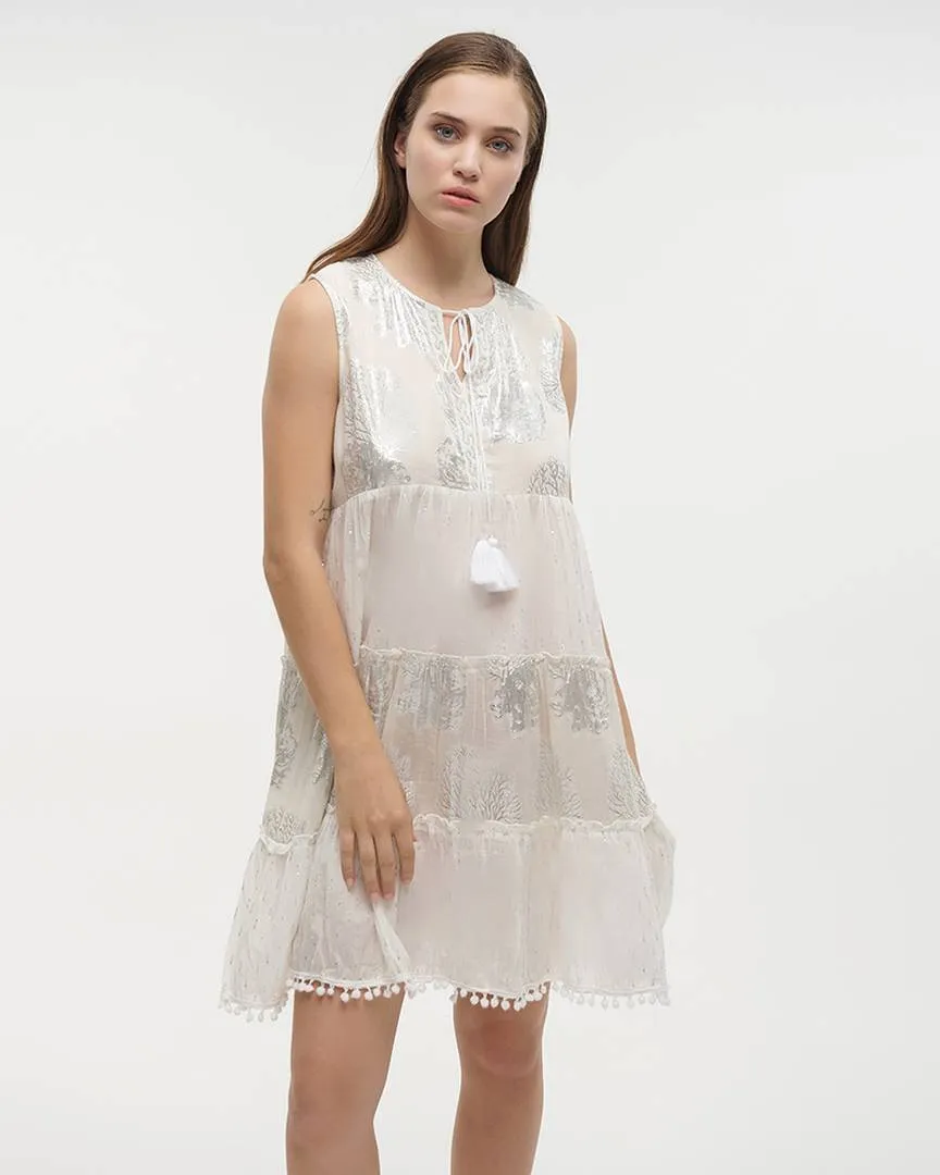 ΦΟΡΕΜΑ ΚΟΝΤΟ ΑΜΑΝΙΚΟ ΛΕΥΚΟ ONE SIZE (100% COTTON)