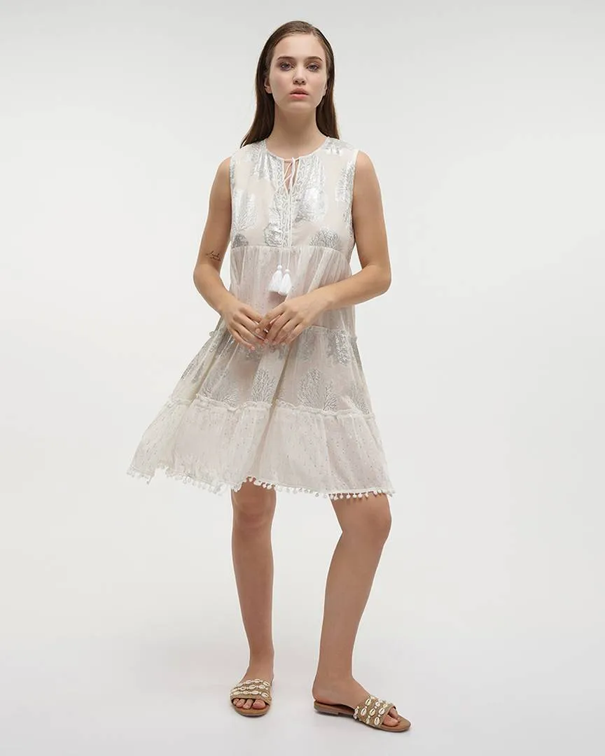 ΦΟΡΕΜΑ ΚΟΝΤΟ ΑΜΑΝΙΚΟ ΛΕΥΚΟ ONE SIZE (100% COTTON)