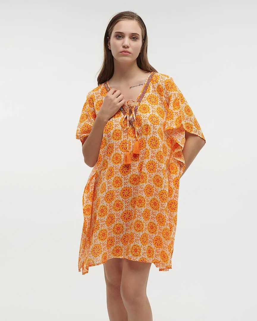 ΚΑΦΤΑΝΙ ΚΟΝΤΟ ΜΕ ΚΟΝΤΟ ΜΑΝΙΚΙ ΠΟΡΤΟΚΑΛΙ ONE SIZE (100% COTTON)