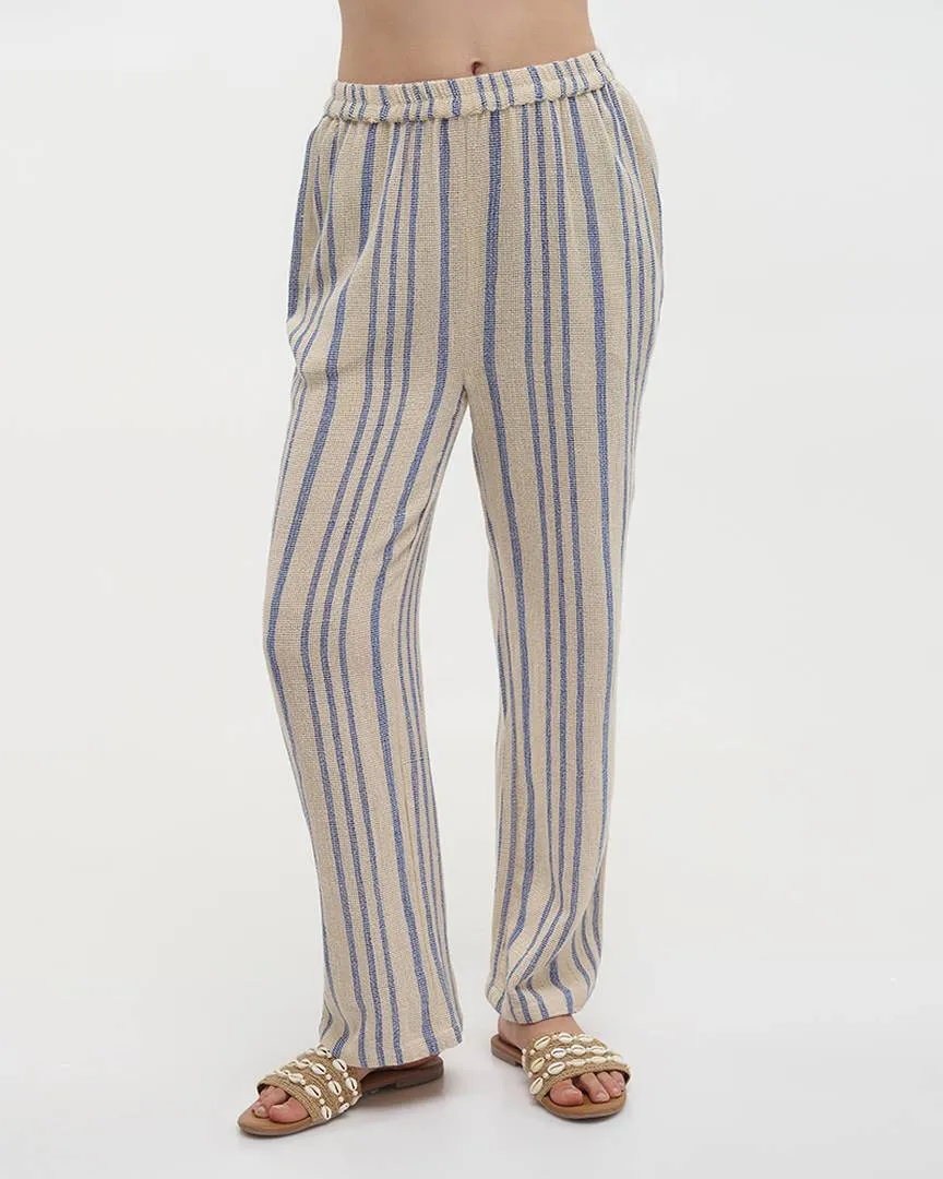 ΠΑΝΤΕΛΟΝΑ ΛΕΥΚΟ/ΓΑΛΑΖΙΟ ONE SIZE (100% COTTON)