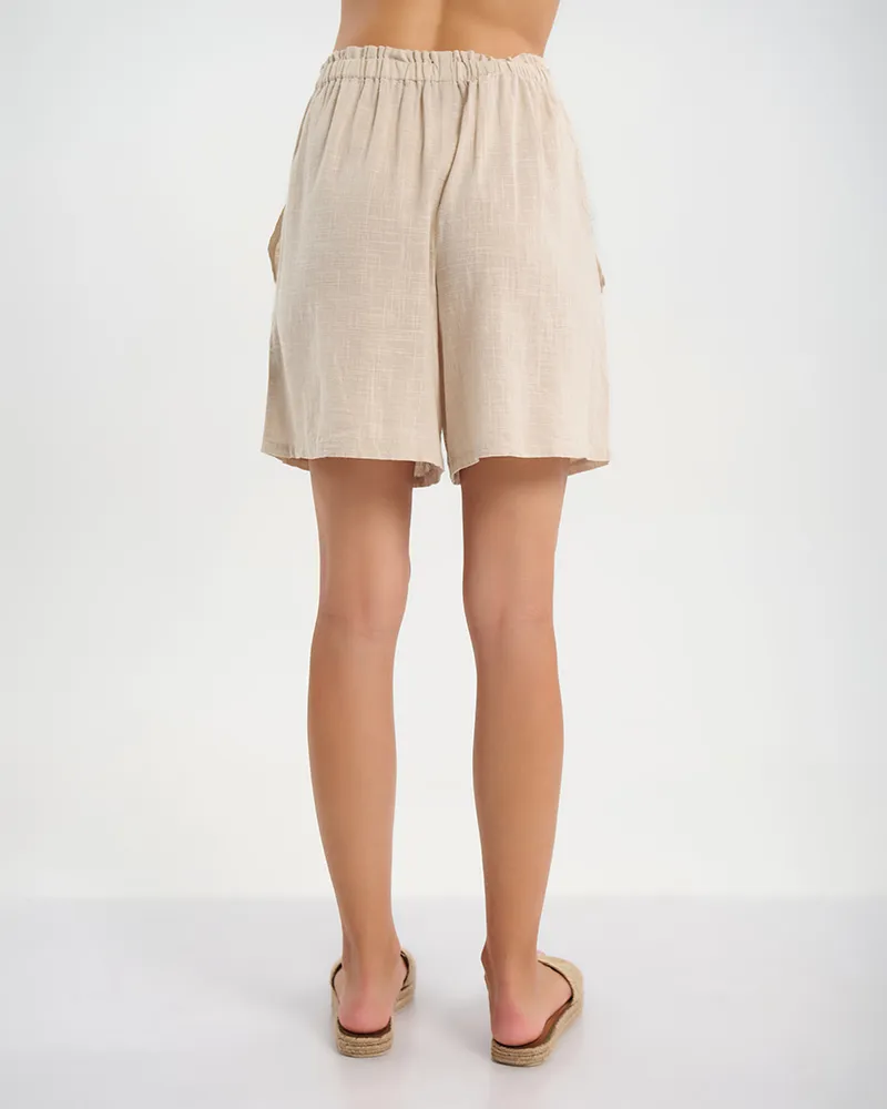 ΣΟΡΤΣΑΚΙ/ΒΕΡΜΟΥΔΑ ΜΠΕΖ ONE SIZE (100% COTTON SLUB)