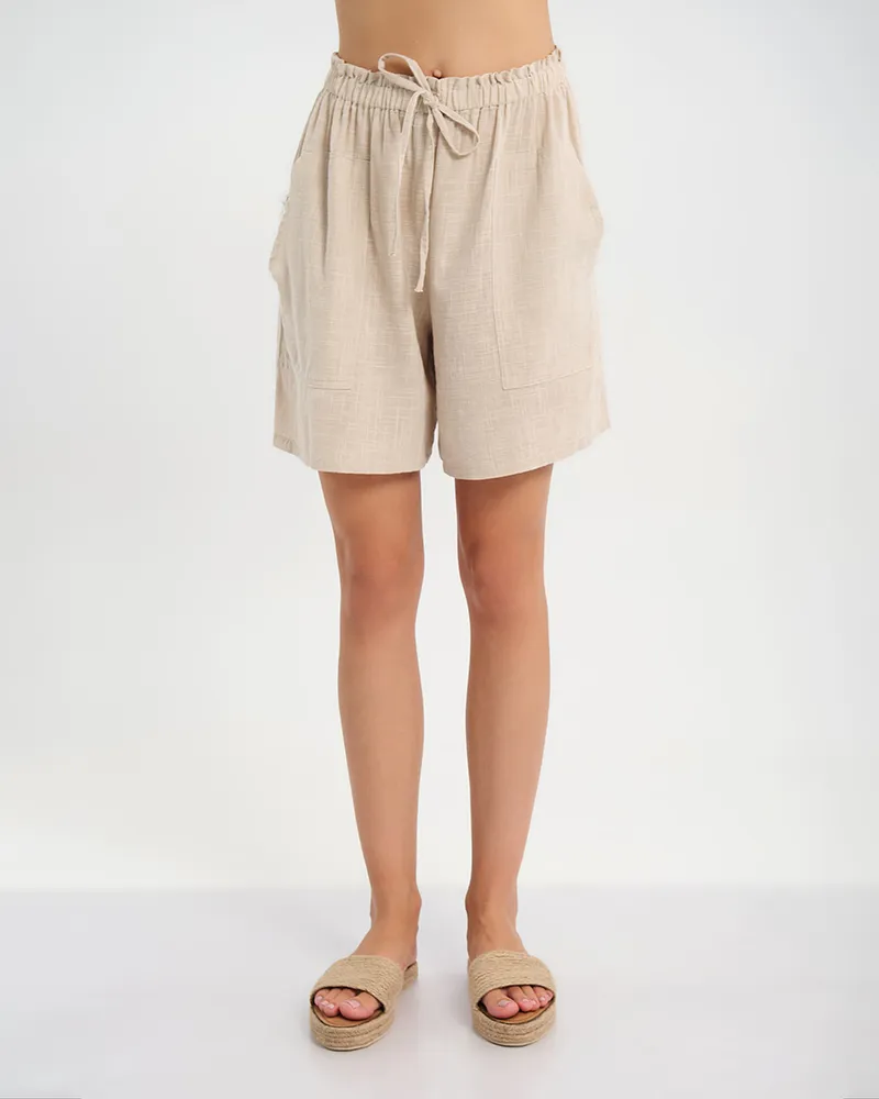 ΣΟΡΤΣΑΚΙ/ΒΕΡΜΟΥΔΑ ΜΠΕΖ ONE SIZE (100% COTTON SLUB)