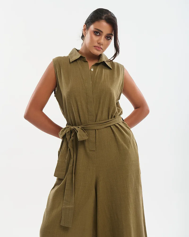 ΟΛΟΣΩΜΗ ΦΟΡΜΑ ΑΜΑΝΙΚΗ ΜΕ ΖΩΝΗ ΧΑΚΙ S/M (100% COTTON SLUB) ΟΛΟΣΩΜΗ ΦΟΡΜΑ ΑΜΑΝΙΚΗ ΜΕ ΖΩΝΗ ΧΑΚΙ S/M (100% COTTON SLUB)