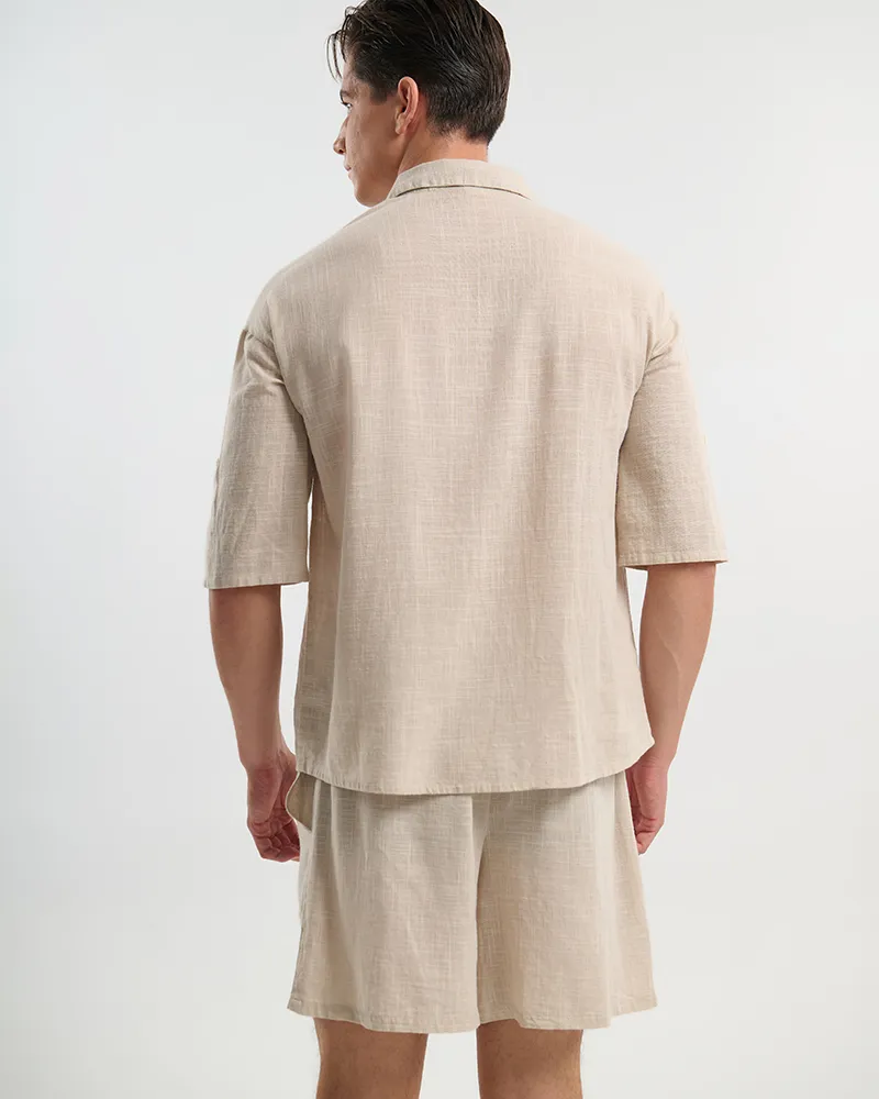 ΠΟΥΚΑΜΙΣΟ ΑΝΔΡΙΚΟ ΜΕ 3/4 ΜΑΝΙΚΙ ΜΠΕΖ S/M (100% COTTON SLUB) ΠΟΥΚΑΜΙΣΟ ΑΝΔΡΙΚΟ ΜΕ 3/4 ΜΑΝΙΚΙ ΜΠΕΖ S/M (100% COTTON SLUB)