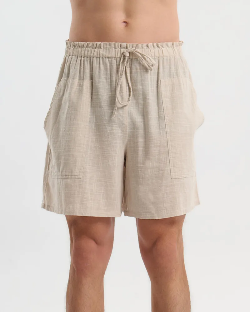 ΣΟΡΤΣΑΚΙ ΑΝΔΡΙΚΟ ΜΠΕΖ M/L (100% COTTON SLUB)