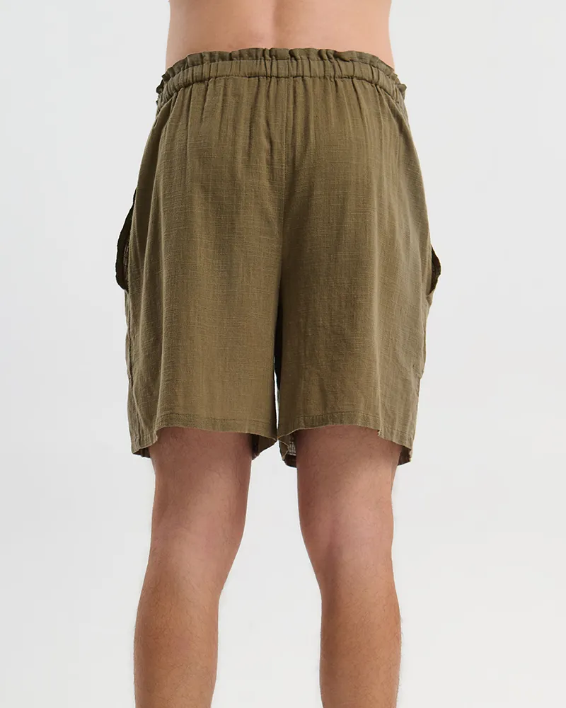 ΣΟΡΤΣΑΚΙ ΑΝΔΡΙΚΟ ΧΑΚΙ M/L (100% COTTON SLUB)