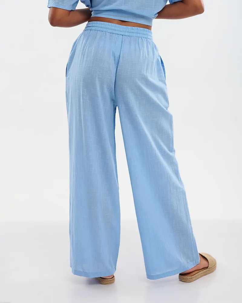 ΠΑΝΤΕΛΟΝΑ ΣΕ ΓΑΛΑΖΙΟ ΧΡΩΜΑ ΜΕ ΑΣΗΜΕΝΙΕΣ ΠΟΥΛΙΕΣ ONE SIZE (100% COTTON) ΠΑΝΤΕΛΟΝΑ ΣΕ ΓΑΛΑΖΙΟ ΧΡΩΜΑ ΜΕ ΑΣΗΜΕΝΙΕΣ ΠΟΥΛΙΕΣ ONE SIZE (100% COTTON)