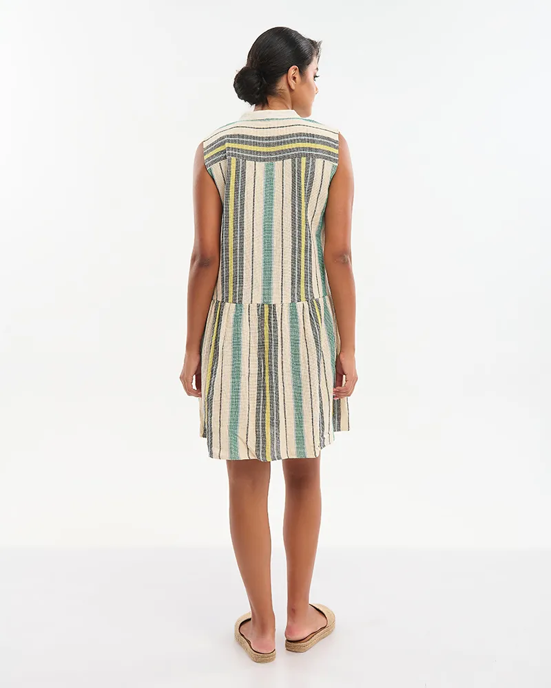 ΦΟΡΕΜΑ ΑΜΑΝΙΚΟ ΣΕ ΜΠΕΖ/ΠΡΆΣΙΝΟ/ΜΑΥΡΟ ΜΕ ΚΟΥΜΠΙΑ ONE SIZE (100% COTTON)