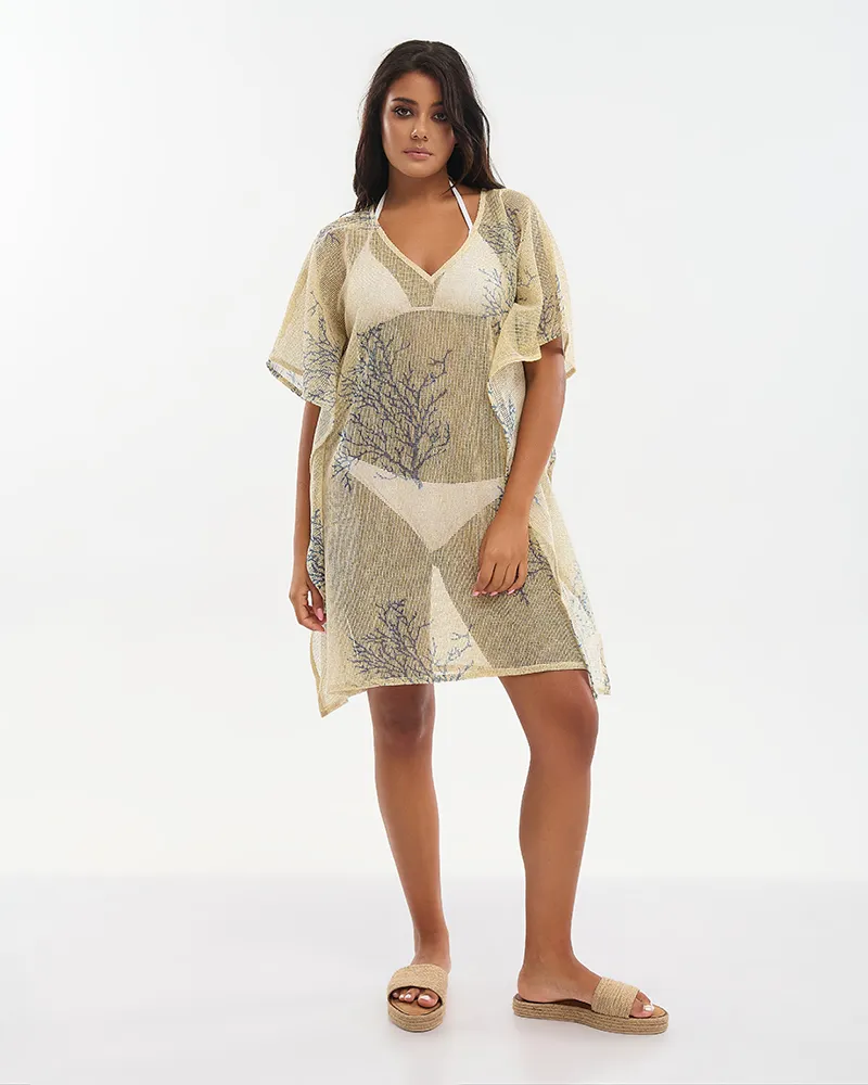 ΚΑΦΤΑΝΙ ΣΕ ΕΚΡΟΥ/ΜΠΛΕ ΜΕ ΧΡΥΣΕΣ ΛΕΠΤΟΜΕΡΕΙΕΣ ONE SIZE ( 100% COTTON) ΚΑΦΤΑΝΙ ΣΕ ΕΚΡΟΥ/ΜΠΛΕ ΜΕ ΧΡΥΣΕΣ ΛΕΠΤΟΜΕΡΕΙΕΣ ONE SIZE ( 100% COTTON)