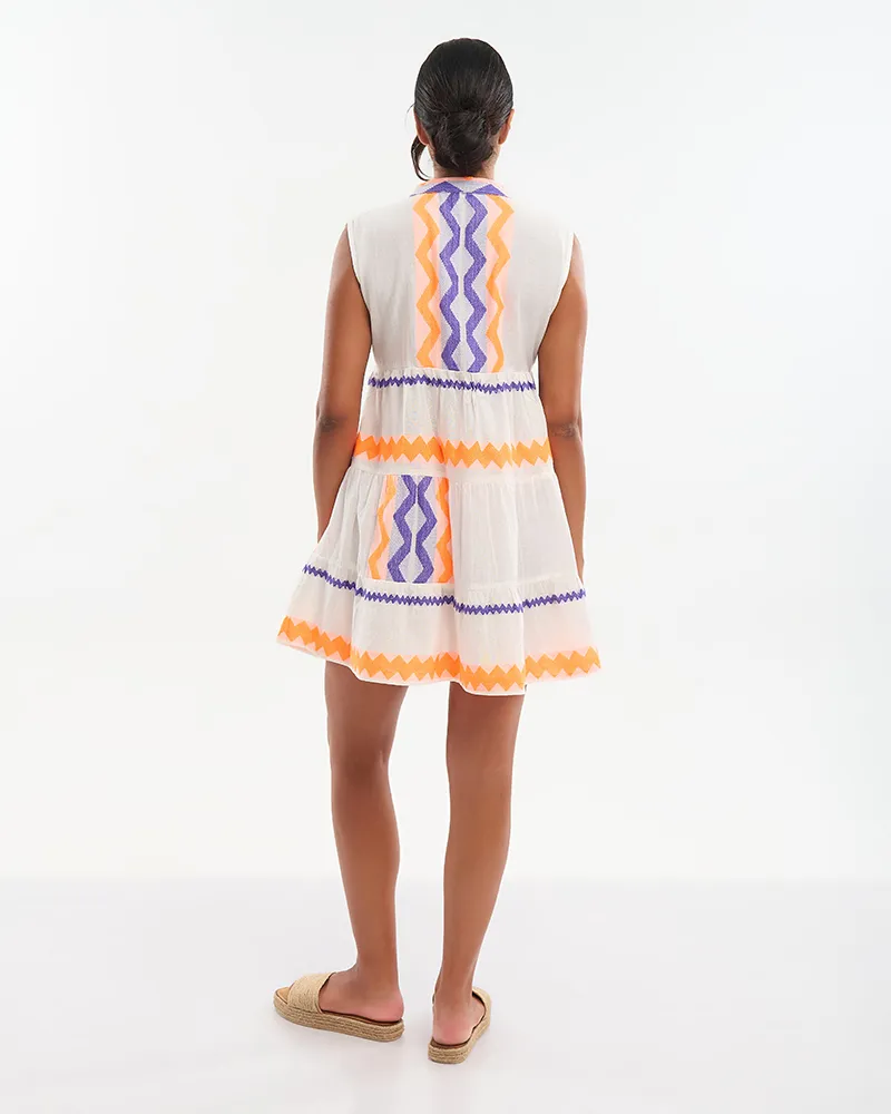 ΦΟΡΕΜΑ ΚΟΝΤΟ ΑΜΑΝΙΚΟ ΣΕ ΜΟΒ /ΠΟΡΤΟΚΑΛΙ/ ΛΕΥΚΟ ONE SIZE (100% COTTON)