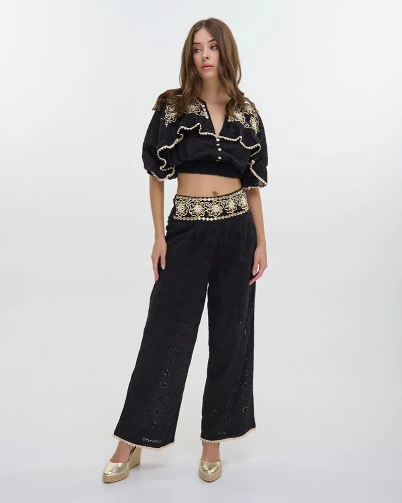 ΤΟΠ ΚΟΝΤΟ ΜΕ ΜΑΚΡΥ ΜΑΝΙΚΙ ΜΑΥΡΟ ΜΕ ΚΕΝΤΗΤΕΣ ΛΕΠΤΟΜΕΡΕΙΕΣ ONE SIZE (100% COTTON) ΤΟΠ ΚΟΝΤΟ ΜΕ ΜΑΚΡΥ ΜΑΝΙΚΙ ΜΑΥΡΟ ΜΕ ΚΕΝΤΗΤΕΣ ΛΕΠΤΟΜΕΡΕΙΕΣ ONE SIZE (100% COTTON)