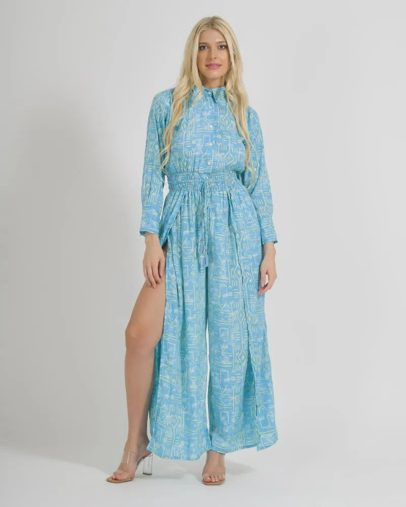 ΟΛΟΣΩΜΗ ΦΟΡΜΑ ΜΑΚΡΥ ΣΕ ΓΑΛΑΖΙΟ ΧΡΩΜΑ ΜΕ ΓΕΩΜΕΤΡΙΚΑ ΣΧΕΔΙΑ ONE SIZE (100% CREPE) ΟΛΟΣΩΜΗ ΦΟΡΜΑ ΜΑΚΡΥ ΣΕ ΓΑΛΑΖΙΟ ΧΡΩΜΑ ΜΕ ΓΕΩΜΕΤΡΙΚΑ ΣΧΕΔΙΑ ONE SIZE (100% CREPE)