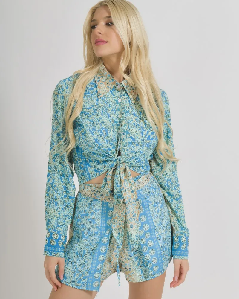 ΤΟΠ/ΠΟΥΚΑΜΙΣΑΚΙ ΜΕ ΔΕΣΙΜΟ ΣΕ ΤΥΡΚΟΥΑΖ/ΜΠΕΖ ΧΡΩΜΑ ΜΕ ΧΡΥΣΕΣ ΛΕΠΤΟΜΕΡΕΙΕΣ ONE SIZE (100% CREPE) . ΤΟΠ/ΠΟΥΚΑΜΙΣΑΚΙ ΜΕ ΔΕΣΙΜΟ ΣΕ ΤΥΡΚΟΥΑΖ/ΜΠΕΖ ΧΡΩΜΑ ΜΕ ΧΡΥΣΕΣ ΛΕΠΤΟΜΕΡΕΙΕΣ ONE SIZE (100% CREPE) .