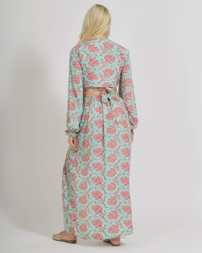 ΤΟΠ/ΜΠΛΟΥΖΑΚΙ ΣΕ ΒΕΡΑΜΑΝ/ΡΟΖ ΧΡΩΜΑ ΜΕ ΧΡΥΣΕΣ ΛΕΠΤΟΜΕΡΕΙΕΣ ONE SIZE  (100% CREPE) .