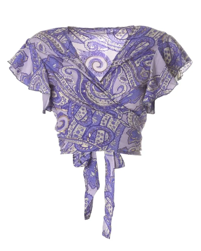 ΤΟΠ/ΜΠΛΟΥΖΑΚΙ ΣΕ ΜΩΒ ΧΡΩΜΑ ΜΕ ΧΡΥΣΑ ΣΧΕΔΙΑ ONE SIZE  (100% CREPE)