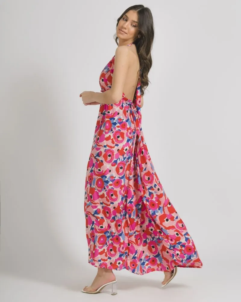 ΦΟΡΕΜΑ ΑΜΑΝΙΚΟ ΣΕ ΚΟΚΚΙΝΟ/ΦΟΥΞ ΧΡΩΜΑ ONE SIZE  (100% CREPE)