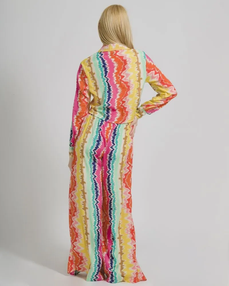 ΤΟΠ/ΠΟΥΚΑΜΙΣΟ ΜΕ ΔΕΣΙΜΟ ΠΟΛΥΧΡΩΜΟ ONE SIZE  (100% CREPE) .