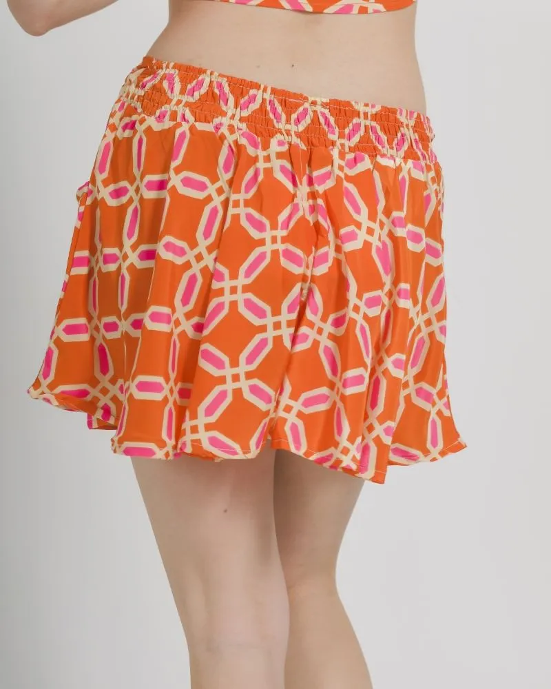ΣΟΡΤΣΑΚΙ ΣΕ ΠΟΡΤΟΚΑΛΙ/ΡΟΖ ΧΡΩΜΑ S/M (100% CREPE)