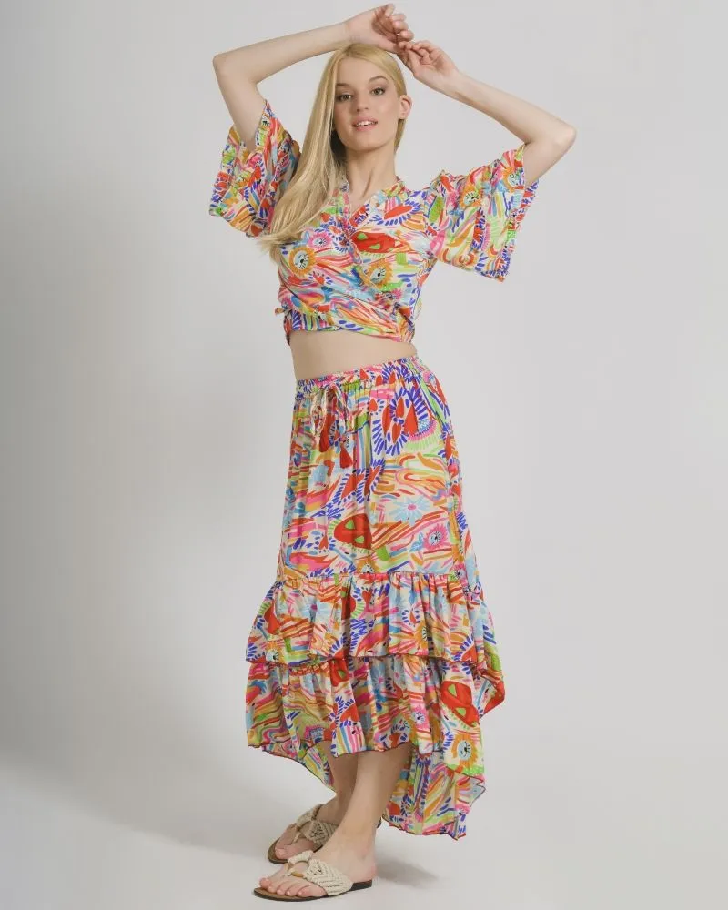 ΤΟΠ/ΜΠΛΟΥΖΑΚΙ ΜΕ ΠΟΛΥΧΡΩΜΑ ΣΧΕΔΙΑ ONE SIZE  (100% CREPE)