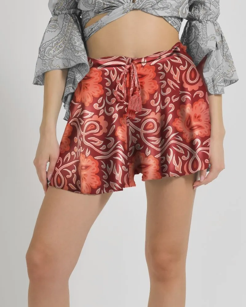 ΣΟΡΤΣΑΚΙ ΣΕ ΚΟΚΚΙΝΟ/ΦΟΥΞ ΧΡΩΜΑ M/L (100% CREPE)