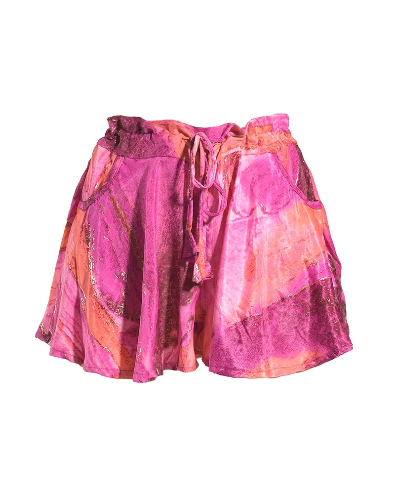 ΣΟΡΤΣΑΚΙ ΜΕ ΚΟΡΔΟΝΙΑ ΣΕ ΜΩΒ/ΡΟΖ ΧΡΩΜΑ ΚΑΙ ΧΡΥΣΕΣ ΛΕΠΤΟΜΕΡΕΙΕΣ M/L (100% CREPE)