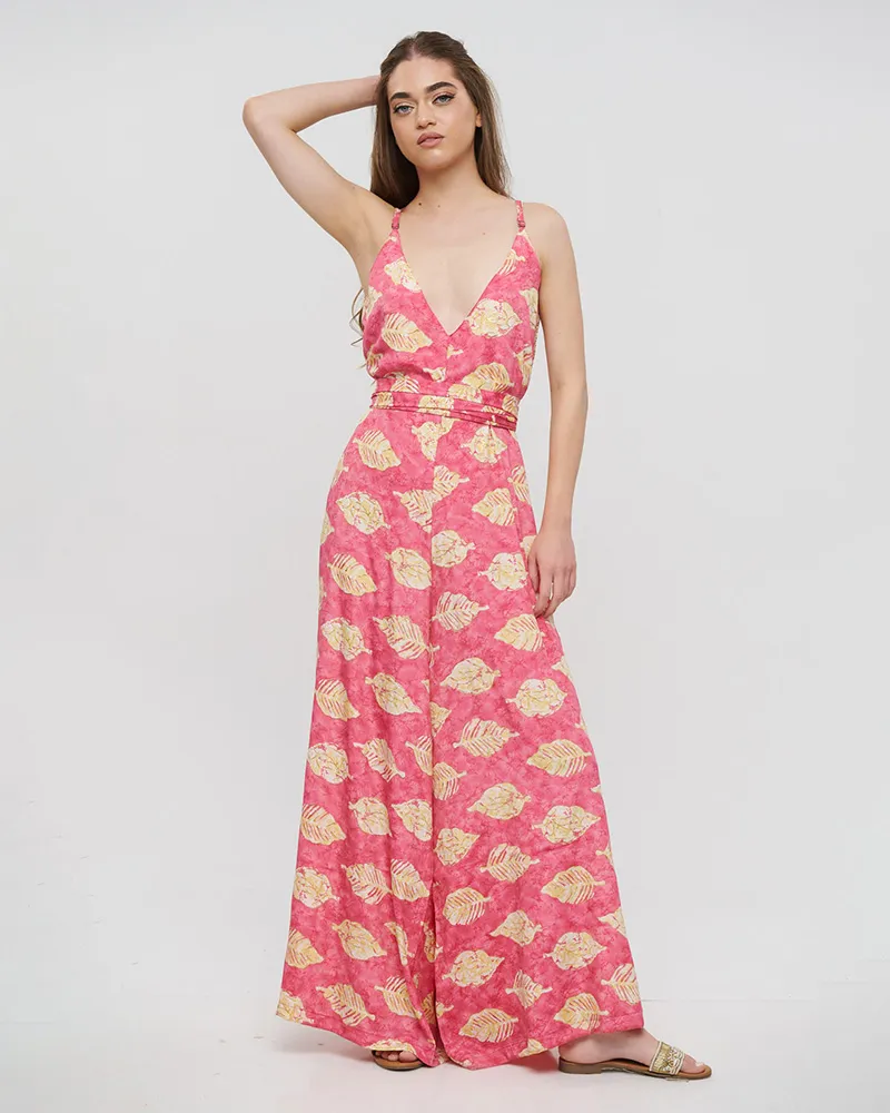 ΟΛΟΣΩΜΗ ΦΟΡΜΑ ΜΑΚΡΙΑ ΑΜΑΝΙΚΗ ΡΟΖ ΜΕ ΦΥΛΛΑ ΚΑΙ ΧΡΥΣΕΣ ΛΕΠΤΟΜΕΡΕΙΕΣ ONE SIZE(100% CREPE) ΟΛΟΣΩΜΗ ΦΟΡΜΑ ΜΑΚΡΙΑ ΑΜΑΝΙΚΗ ΡΟΖ ΜΕ ΦΥΛΛΑ ΚΑΙ ΧΡΥΣΕΣ ΛΕΠΤΟΜΕΡΕΙΕΣ ONE SIZE(100% CREPE)