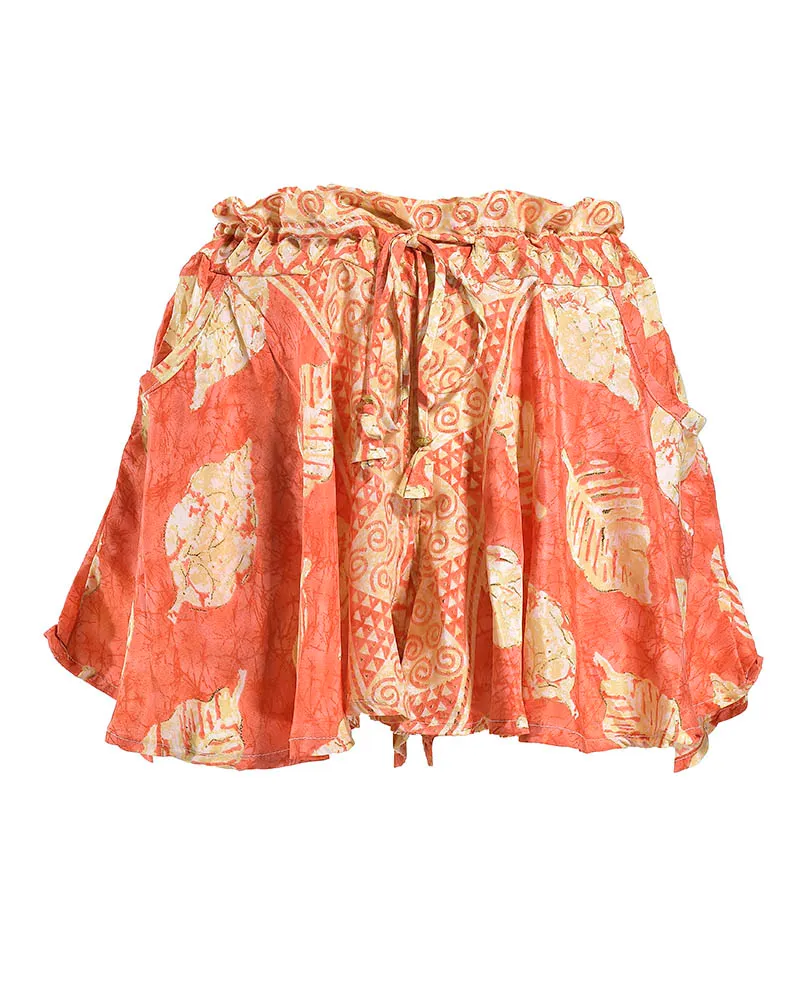 ΣΟΡΤΣΑΚΙ ΜΕ ΚΟΡΔΟΝΙΑ ΠΟΡΤΟΚΑΛΙ ΜΕ ΦΥΛΛΑ ΚΑΙ ΜΕ ΧΡΥΣΕΣ ΛΕΠΤΟΜΕΡΕΙΕΣ M/L (100% CREPE)