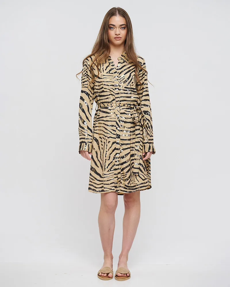 ΠΟΥΚΑΜΙΣΑ ΜΕ ΖΩΝΗ ΜΠΕΖ-ΜΑΥΡΟ ”ΖΕΒΡΕ” ΜΕ ΑΣΗΜΙ/ΧΡΥΣΕΣ ΛΕΠΤΟΜΕΡΕΙΕΣ S/M (100% CREPE) ΠΟΥΚΑΜΙΣΑ ΜΕ ΖΩΝΗ ΜΠΕΖ-ΜΑΥΡΟ ”ΖΕΒΡΕ” ΜΕ ΑΣΗΜΙ/ΧΡΥΣΕΣ ΛΕΠΤΟΜΕΡΕΙΕΣ S/M (100% CREPE)