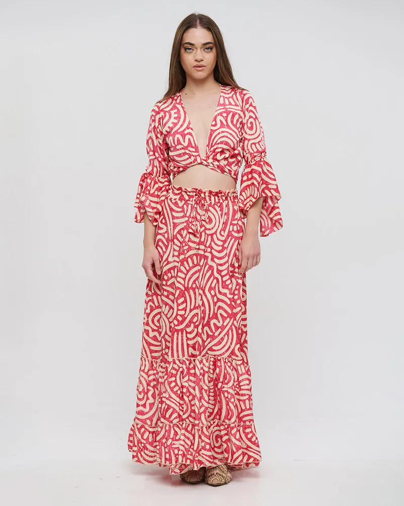 ΤΟΠ ΚΟΝΤΟ ΔΕΤΟ ΡΟΖ ΕΝΤΟΝΟ ΜΕ ΣΧΕΔΙΑ ONE SIZE(100% CREPE) ΤΟΠ ΚΟΝΤΟ ΔΕΤΟ ΡΟΖ ΕΝΤΟΝΟ ΜΕ ΣΧΕΔΙΑ ONE SIZE(100% CREPE)