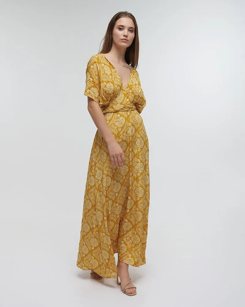 ΦΟΡΕΜΑ ΜΑΚΡΥ ΠΟΛΥΜΟΡΦΙΚΟ ”ΛΟΥΛΟΥΔΙ” ΚΙΤΡΙΝΟ ΜΕ ΧΡΥΣΕΣ ΛΕΠΤΟΜΕΡΕΙΕΣ ONE SIZE (100% CREPE) ΦΟΡΕΜΑ ΜΑΚΡΥ ΠΟΛΥΜΟΡΦΙΚΟ ”ΛΟΥΛΟΥΔΙ” ΚΙΤΡΙΝΟ ΜΕ ΧΡΥΣΕΣ ΛΕΠΤΟΜΕΡΕΙΕΣ ONE SIZE (100% CREPE)