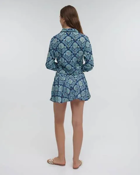 ΣΟΡΤΣΑΚΙ ΜΕ ΚΟΡΔΟΝΙΑ ”ΛΟΥΛΟΥΔΙ” ΜΠΛΕ ΜΕ ΧΡΥΣΕΣ ΛΕΠΤΟΜΕΡΕΙΕΣ M/L (100% CREPE)