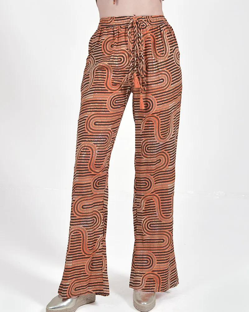 ΠΑΝΤΕΛΟΝΑ ΜΕ ΤΣΕΠΕΣ ΠΟΡΤΟΚΑΛΙ ΜΕ ΓΕΩΜΕΤΡΙΚΑ ΣΧΕΔΙΑ ΚΑΙ ΧΡΥΣΕΣ ΛΕΠΤΟΜΕΡΕΙΕΣ S/M (100% RAYON) ΠΑΝΤΕΛΟΝΑ ΜΕ ΤΣΕΠΕΣ ΠΟΡΤΟΚΑΛΙ ΜΕ ΓΕΩΜΕΤΡΙΚΑ ΣΧΕΔΙΑ ΚΑΙ ΧΡΥΣΕΣ ΛΕΠΤΟΜΕΡΕΙΕΣ S/M (100% RAYON)