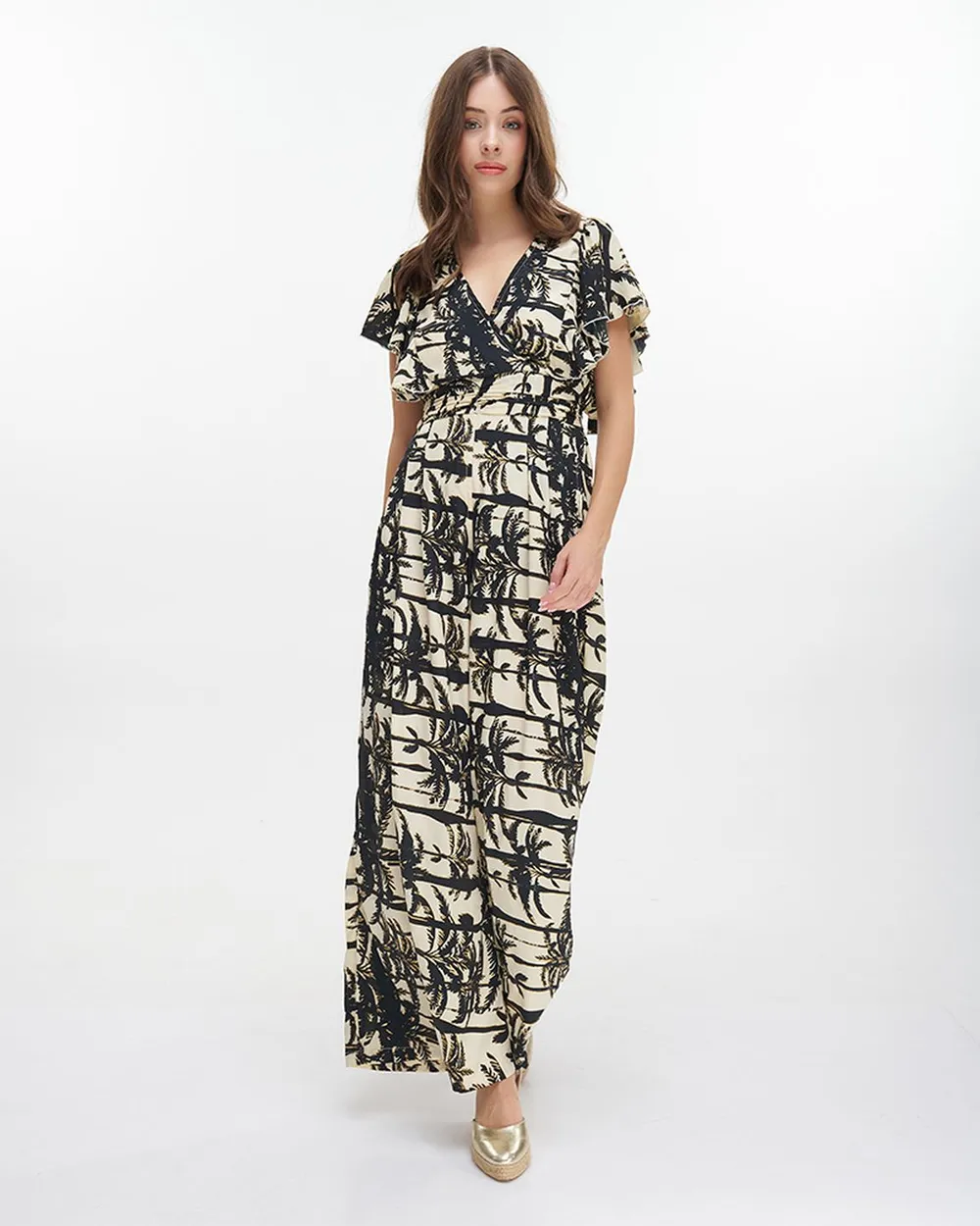 ΟΛΟΣΩΜΗ ΦΟΡΜΑ ΜΑΚΡΙΑ ΜΕ ΚΟΝΤΟ ΜΑΝΙΚΙ ''ΦΟΙΝΙΚΕΣ'' ΜΑΥΡΗ ΜΕ ΧΡΥΣΕΣ ΛΕΠΤΟΜΕΡΕΙΕΣ ONE SIZE (100% CREPE)