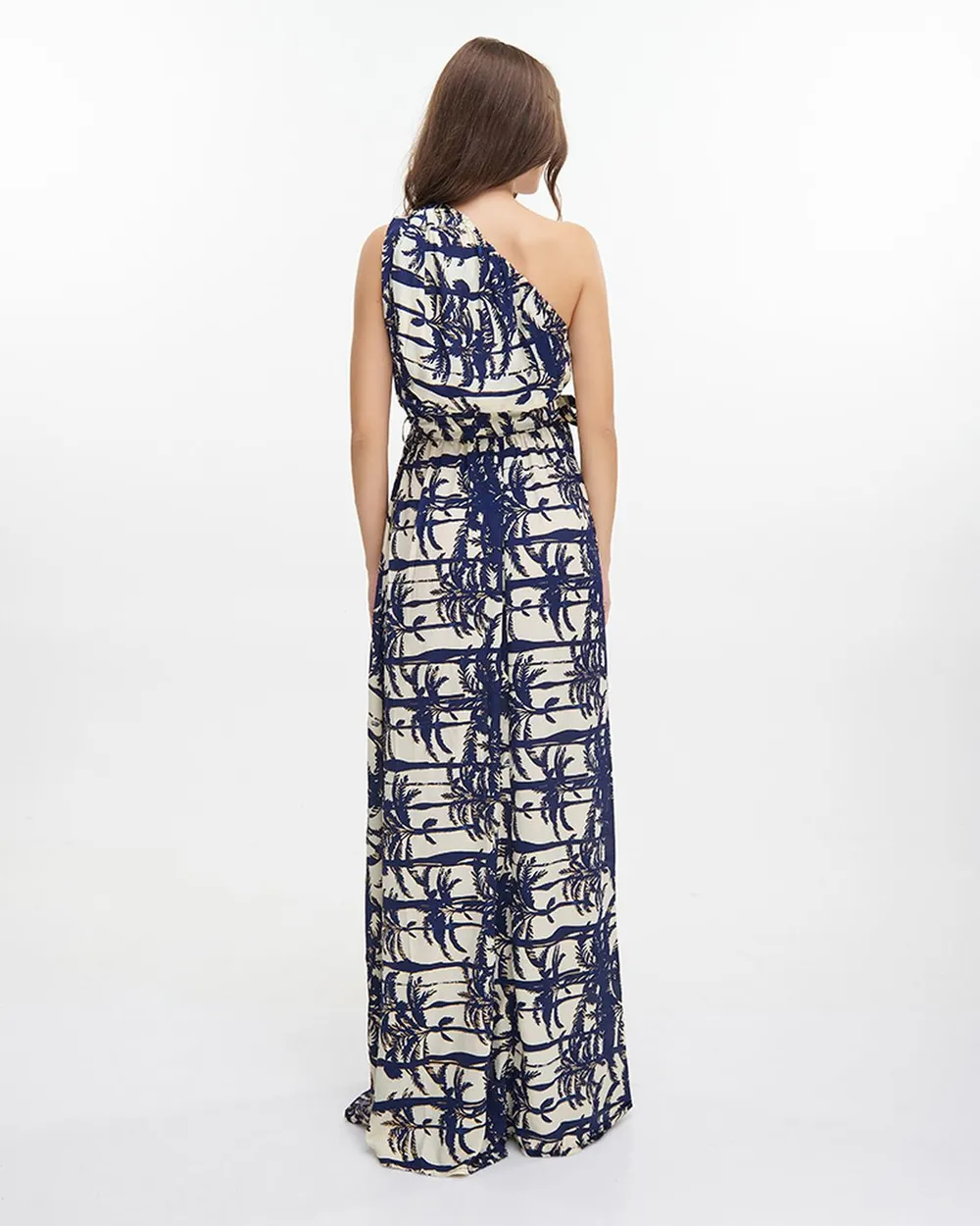 ΦΟΡΕΜΑ ΜΑΚΡΥ ΜΕ 1 ΩΜΟ ”ΦΟΙΝΙΚΕΣ” ΜΠΛΕ ΜΕ ΧΡΥΣΕΣ ΛΕΠΤΟΜΕΡΕΙΕΣ ONE SIZE (100% CREPE)