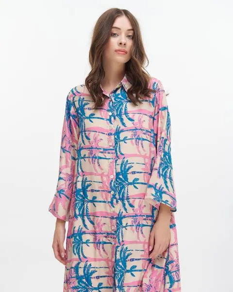 ΠΟΥΚΑΜΙΣΑ ΜΑΚΡΙΑ ”ΦΟΙΝΙΚΕΣ” ΤΙΡΚΟΥΑΖ/ΡΟΖ ΜΕ ΧΡΥΣΕΣ ΛΕΠΤΟΜΕΡΕΙΕΣ M/L (100% CREPE) ΠΟΥΚΑΜΙΣΑ ΜΑΚΡΙΑ ”ΦΟΙΝΙΚΕΣ” ΤΙΡΚΟΥΑΖ/ΡΟΖ ΜΕ ΧΡΥΣΕΣ ΛΕΠΤΟΜΕΡΕΙΕΣ M/L (100% CREPE)