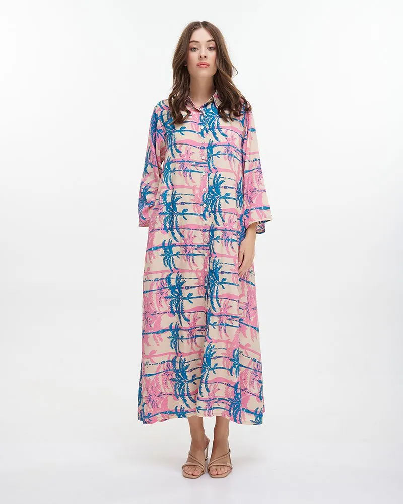 ΠΟΥΚΑΜΙΣΑ ΜΑΚΡΙΑ ”ΦΟΙΝΙΚΕΣ” ΤΙΡΚΟΥΑΖ/ΡΟΖ ΜΕ ΧΡΥΣΕΣ ΛΕΠΤΟΜΕΡΕΙΕΣ M/L (100% CREPE) ΠΟΥΚΑΜΙΣΑ ΜΑΚΡΙΑ ”ΦΟΙΝΙΚΕΣ” ΤΙΡΚΟΥΑΖ/ΡΟΖ ΜΕ ΧΡΥΣΕΣ ΛΕΠΤΟΜΕΡΕΙΕΣ M/L (100% CREPE)