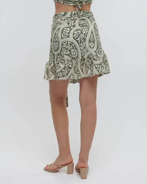 ΦΟΥΣΤΑ/ΠΑΡΕΟ ΚΟΝΤΗ ΕΜΠΡΙΜΕ ΜΕ ΦΥΛΛΑ ΠΡΑΣΙΝΟ/ΛΕΥΚΟ ΜΕ ΧΡΥΣΕΣ ΛΕΠΤΟΜΕΡΕΙΕΣ M/L (100% CREPE) ΦΟΥΣΤΑ/ΠΑΡΕΟ ΚΟΝΤΗ ΕΜΠΡΙΜΕ ΜΕ ΦΥΛΛΑ ΠΡΑΣΙΝΟ/ΛΕΥΚΟ ΜΕ ΧΡΥΣΕΣ ΛΕΠΤΟΜΕΡΕΙΕΣ M/L (100% CREPE)