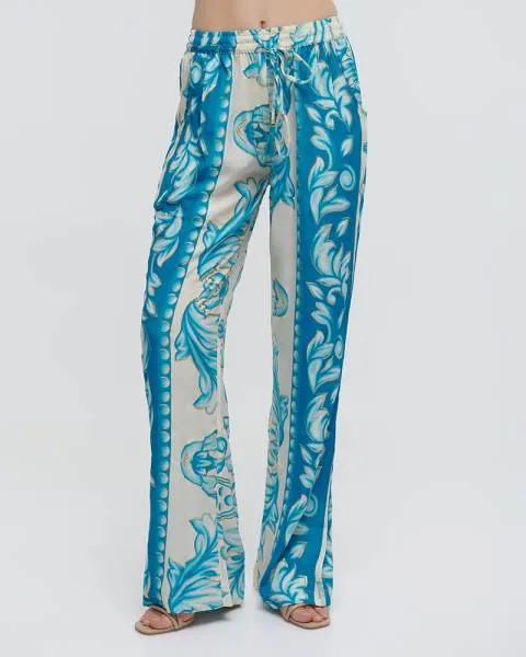 ΠΑΝΤΕΛΟΝΑ ΜΕ ΤΣΕΠΕΣ ΤΙΡΚΟΥΑΖ ΜΕ ΧΡΥΣΕΣ ΛΕΠΤΟΜΕΡΕΙΕΣ M/L (100%RAYON)