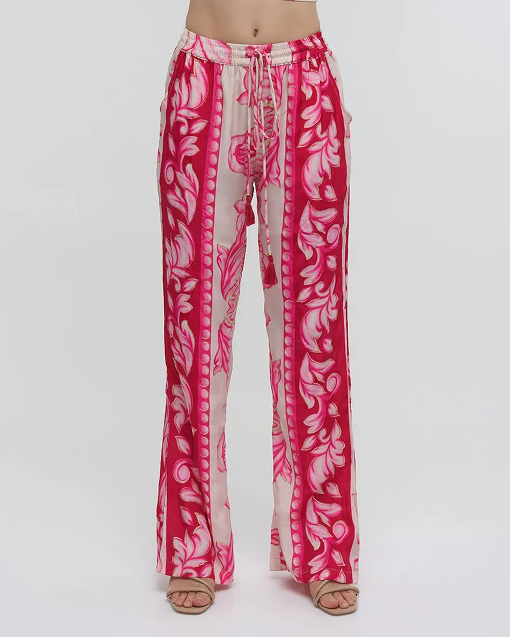 ΠΑΝΤΕΛΟΝΑ ΜΕ ΤΣΕΠΕΣ ΦΟΥΞΙΑ ΜΕ ΧΡΥΣΕΣ ΛΕΠΤΟΜΕΡΕΙΕΣ S/M (100% RAYON)